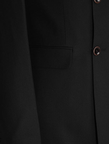 Kruvaze Takım Elbise SlimFit Siyah MS58H9
