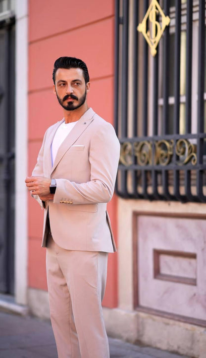 Krem Jogger Takım Elbise MS61H9