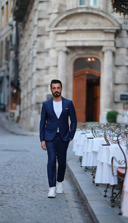 Lacivert Jogger Takım Elbise MS62H9